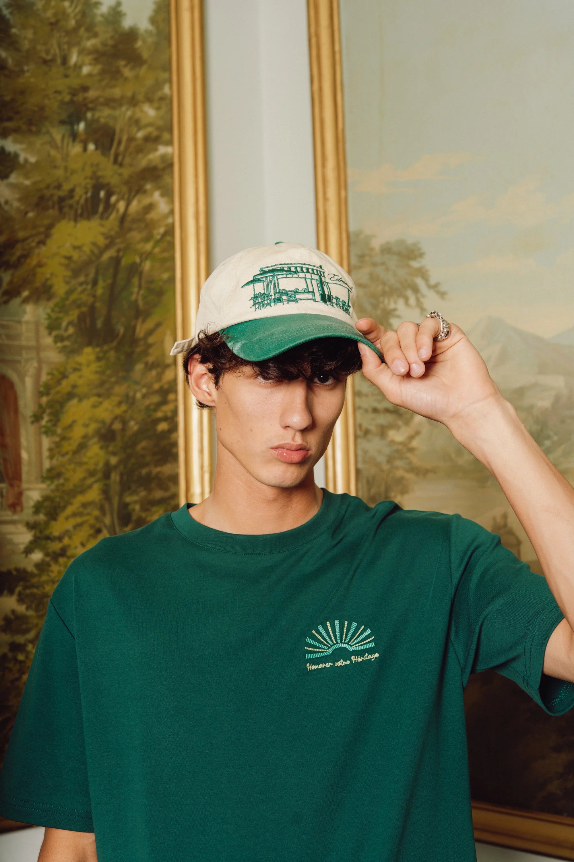 EDMONDS Café cap - Green