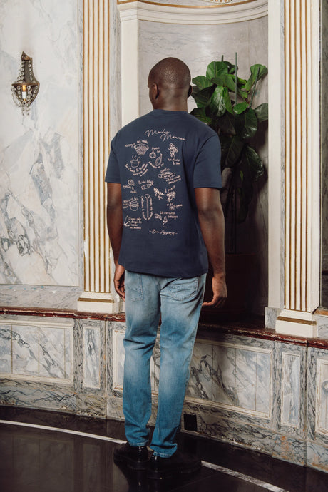 EDMONDS Moule Maniere tee - Navy