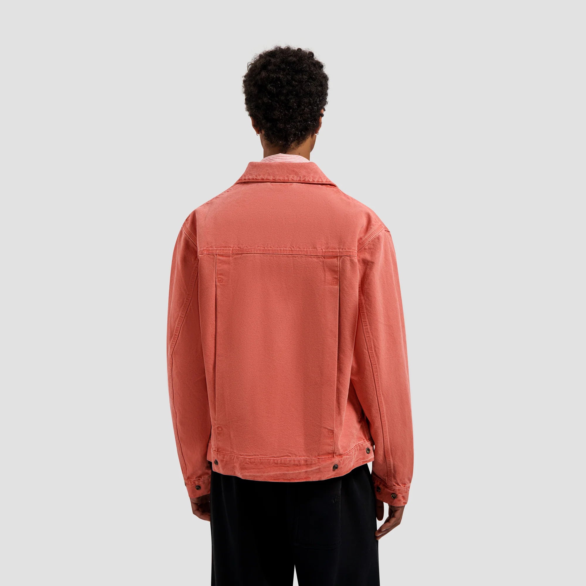 OLAF WASHED CANVAS JACKET - BURNT CORAL