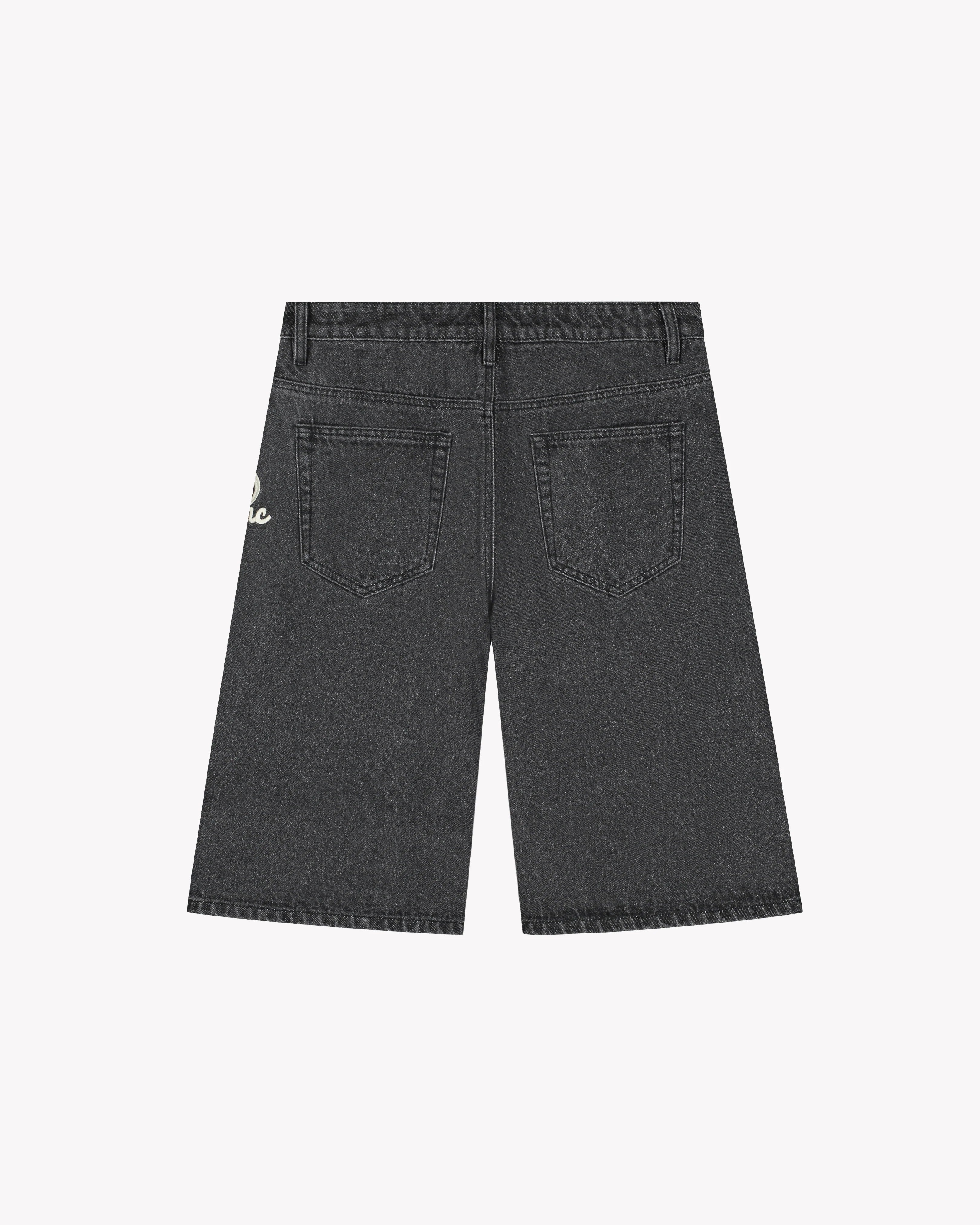 SAINT BLANC OVAL LOGO DENIM SHORT