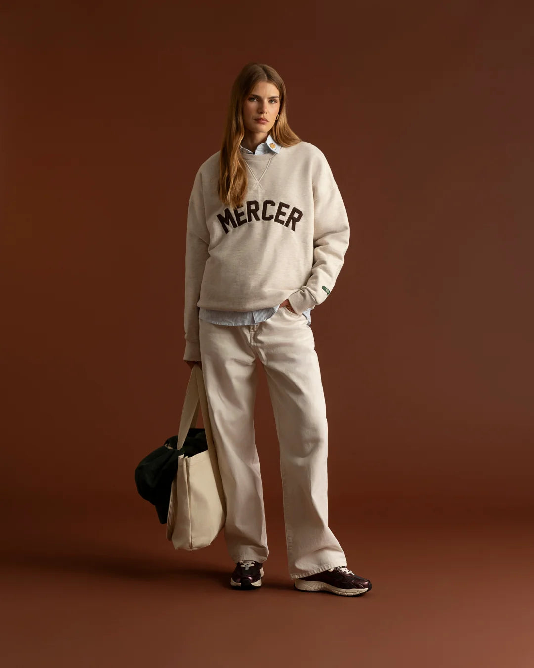 MERCER The Mercer Signature Sweat Light Sand