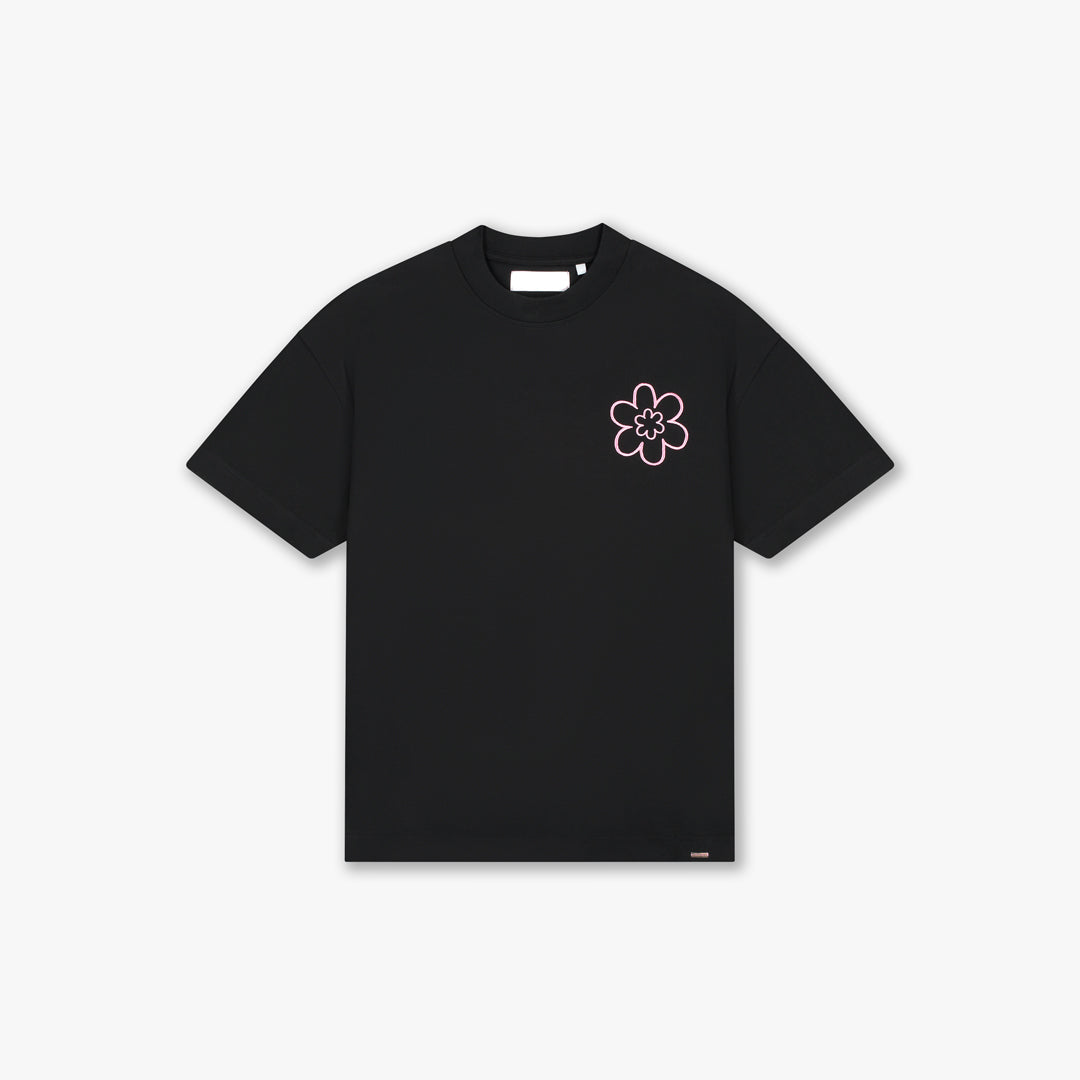 Croyez Contour De La Fleur T-Shirt | Black