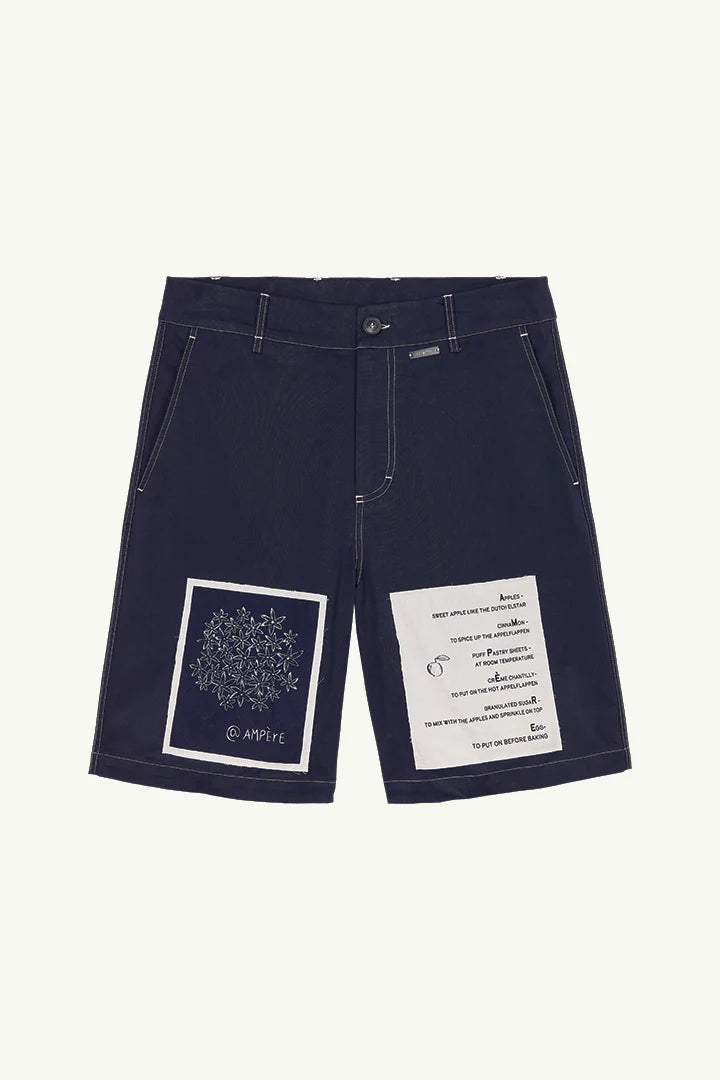 Ampère Erwin Garbadine Short in Dark Sapphire