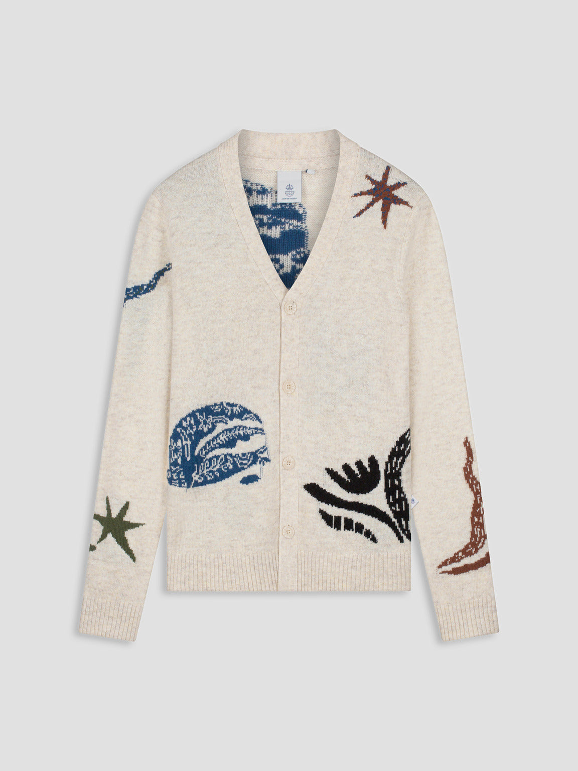 LAW OF THE SEA KNITTED CARDIGAN Almond Milk