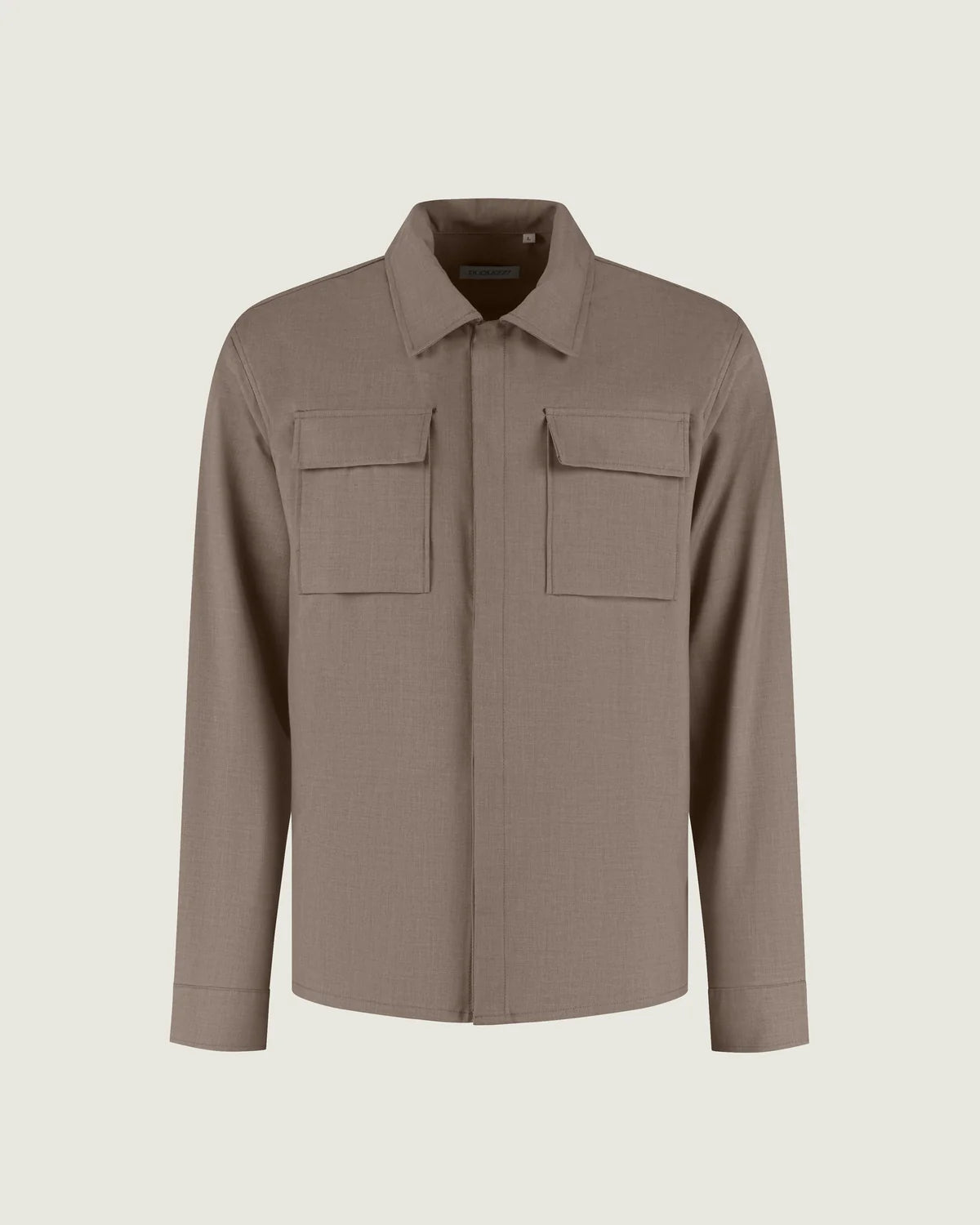 DUQUEZZI CESARE WOOL BLEND OVERSHIRT | CARAMEL SYRUP