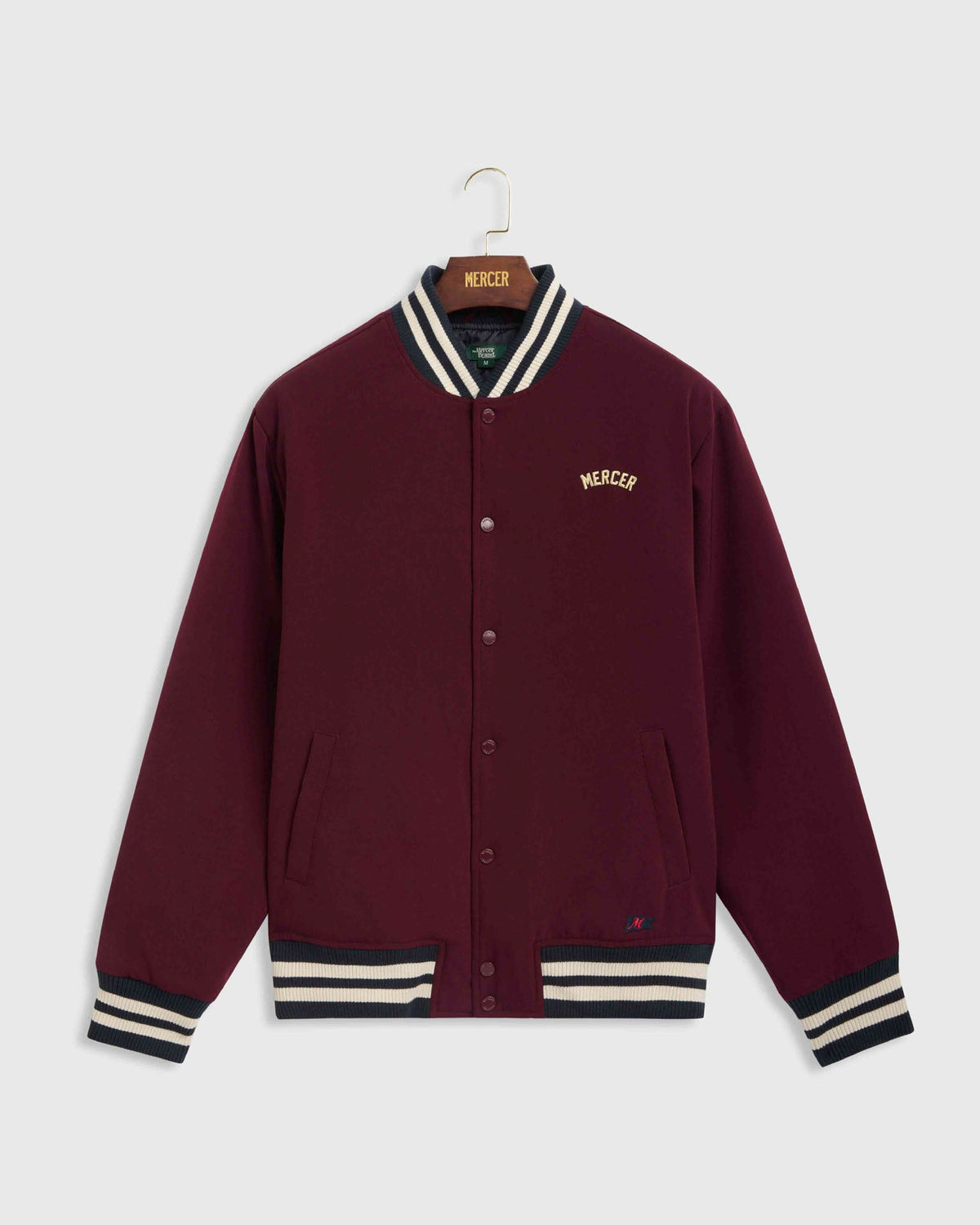 MERCER The Mercer Varsity Jacket Bordeaux