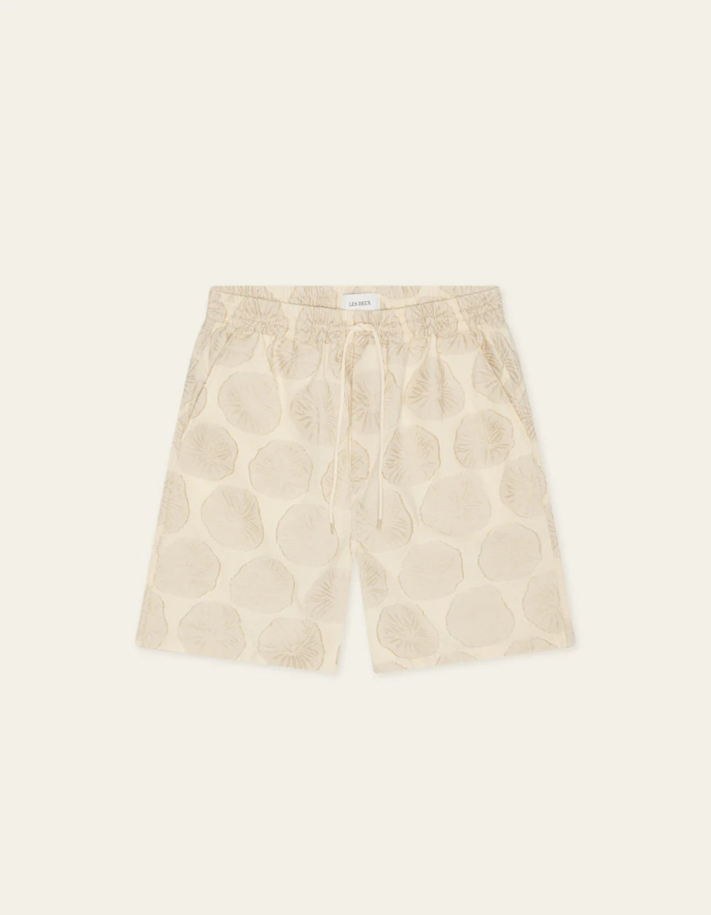 LES DEUX Dahlia Jacquard Shorts Light Sand