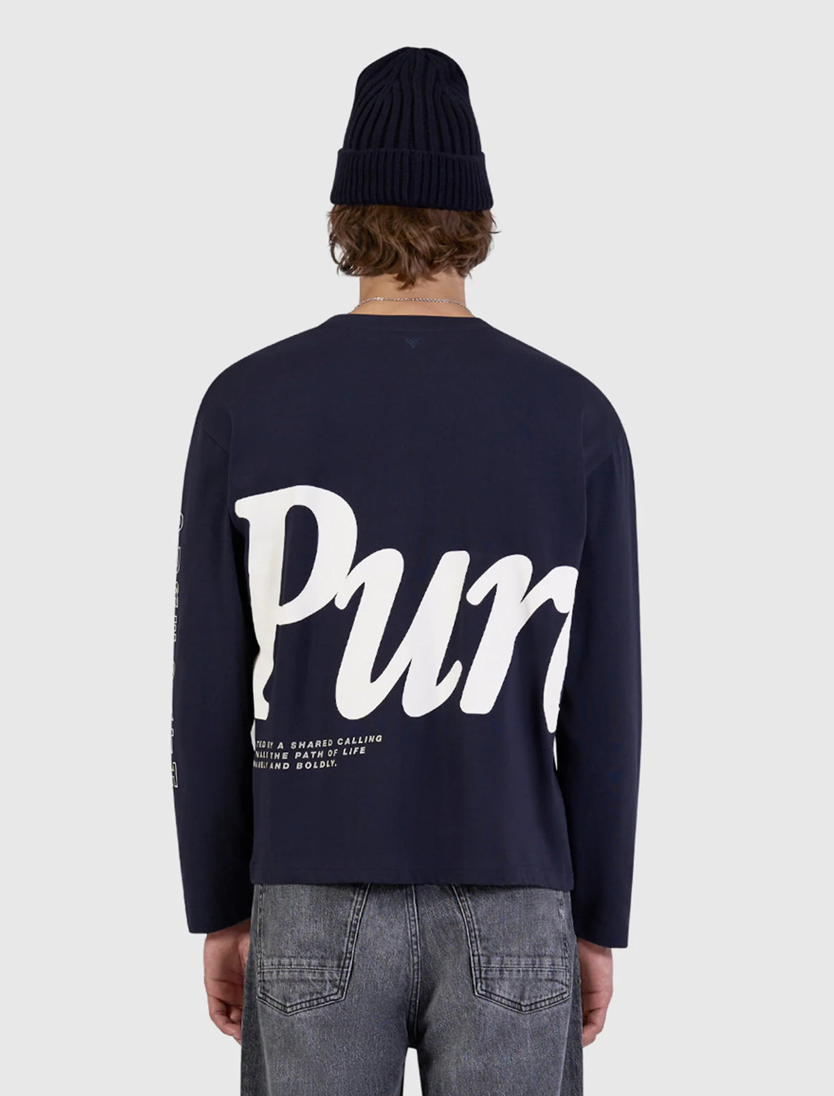 PURE PATH PURE LONGSLEEVE T-SHIRT Dark Navy