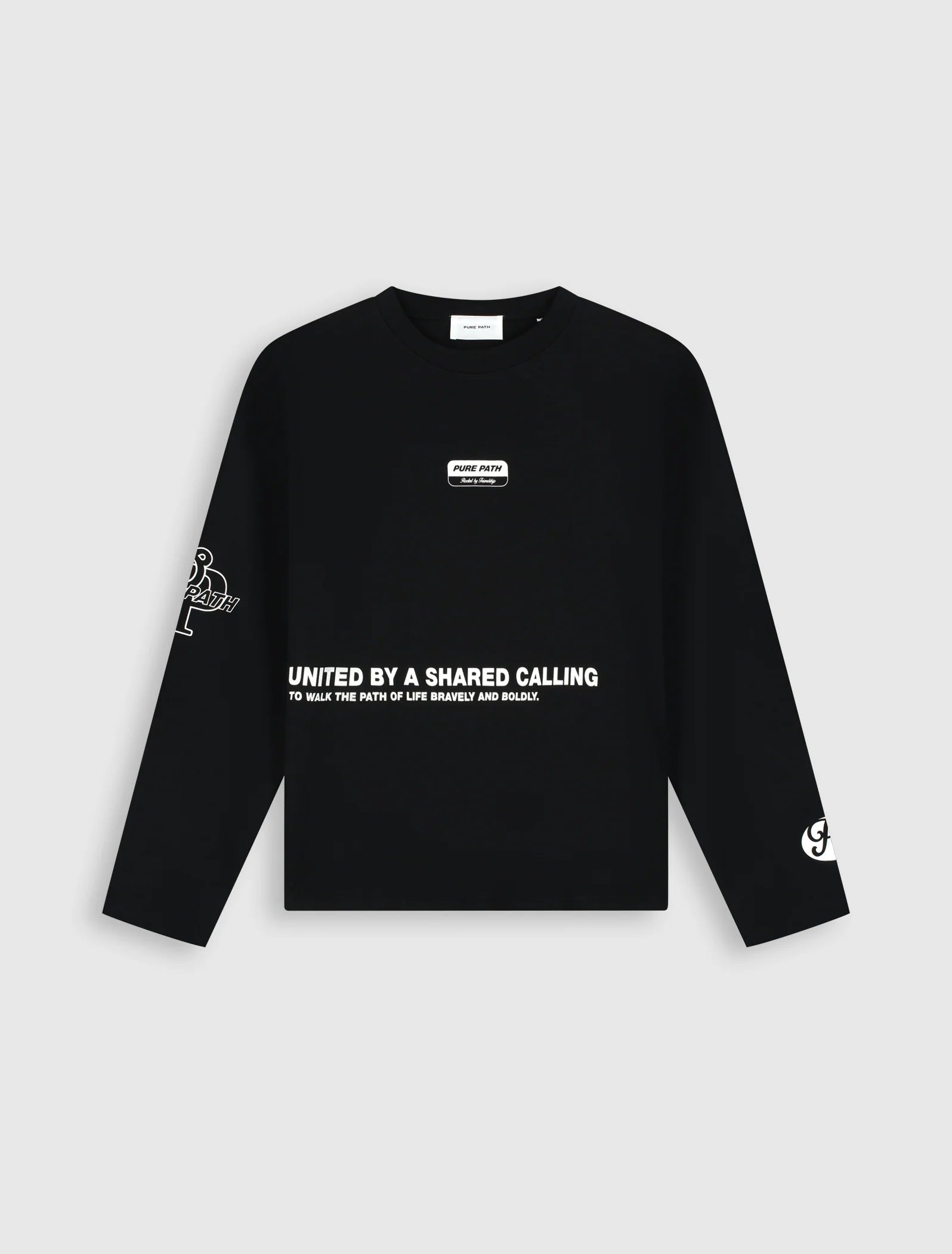 PURE PATH UNITED LONGSLEEVE T-SHIRT BOXY Black