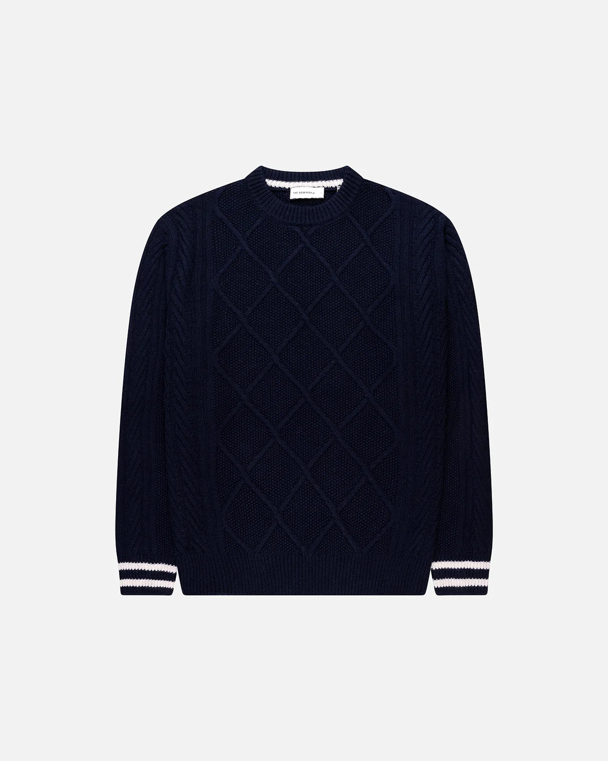 GOOD PEOPLE Kpattern Knitted Sweater Navy