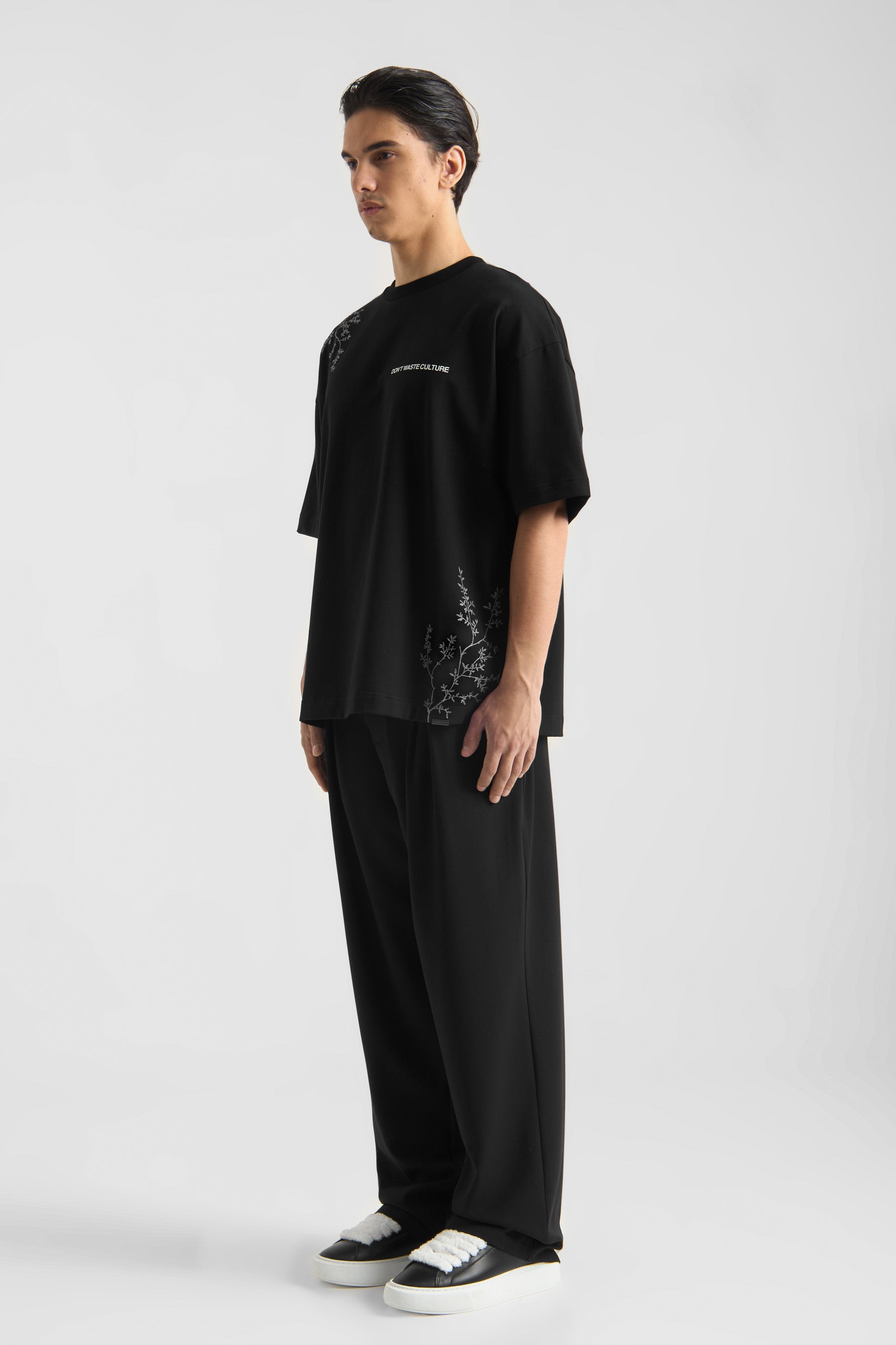 DON’T WASTE CULTURE MORIKAE T-SHIRT | BLACK