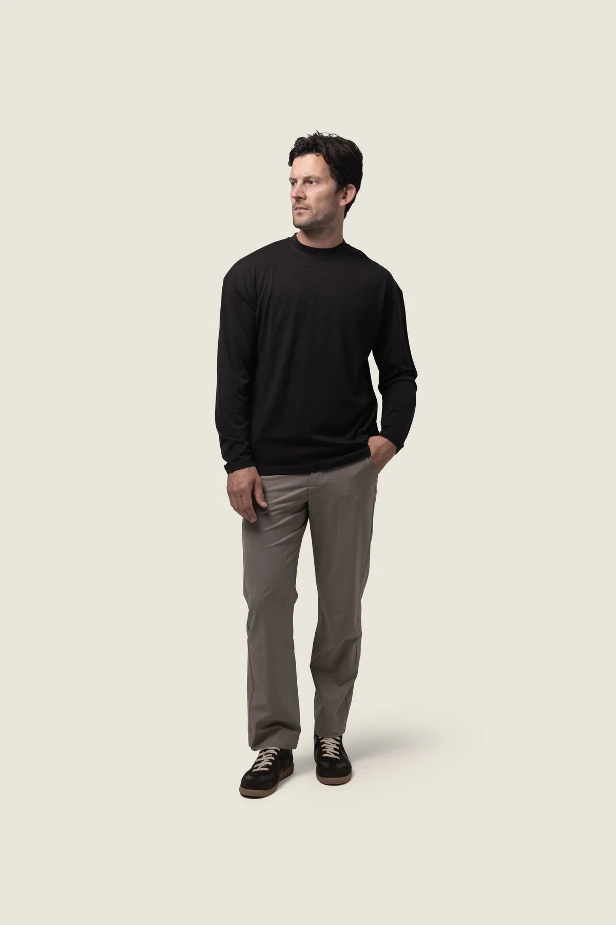 DUQUEZZI COOLMAX LONGSLEEVE SHIRT | DARK BROWN