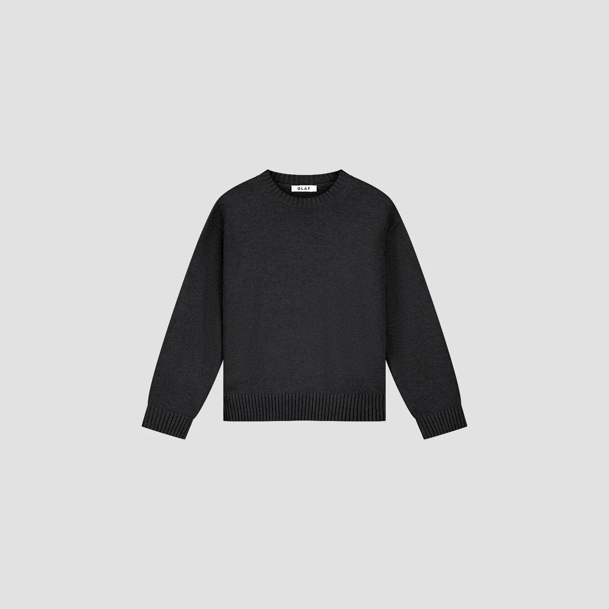 OLAF ESSENTIAL KNITTED CREWNECK Black