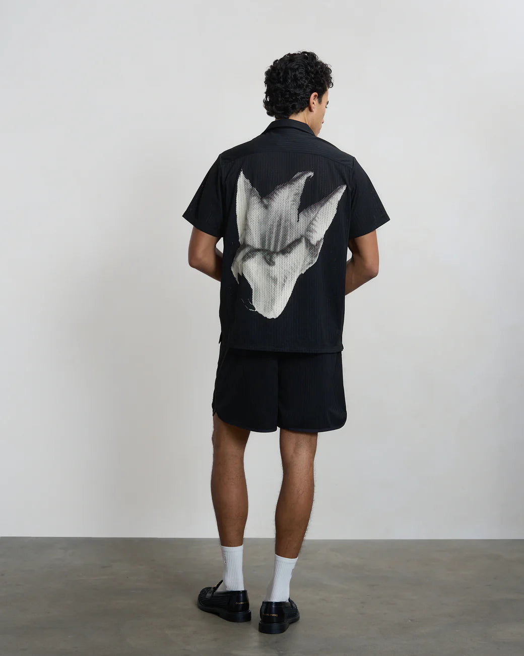 FILLING PIECES RESORT SHIRT MESH Black