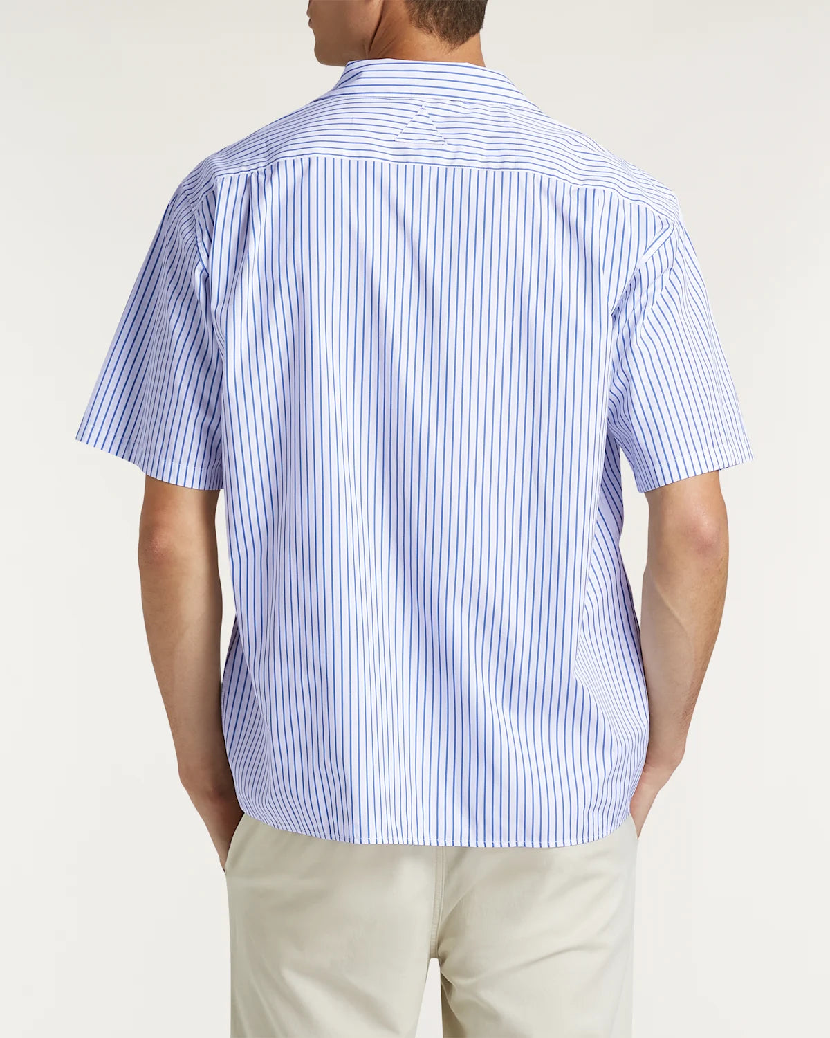 DENHAM SCISSOR PATCH BOWLING SHIRT CPS-Regular White