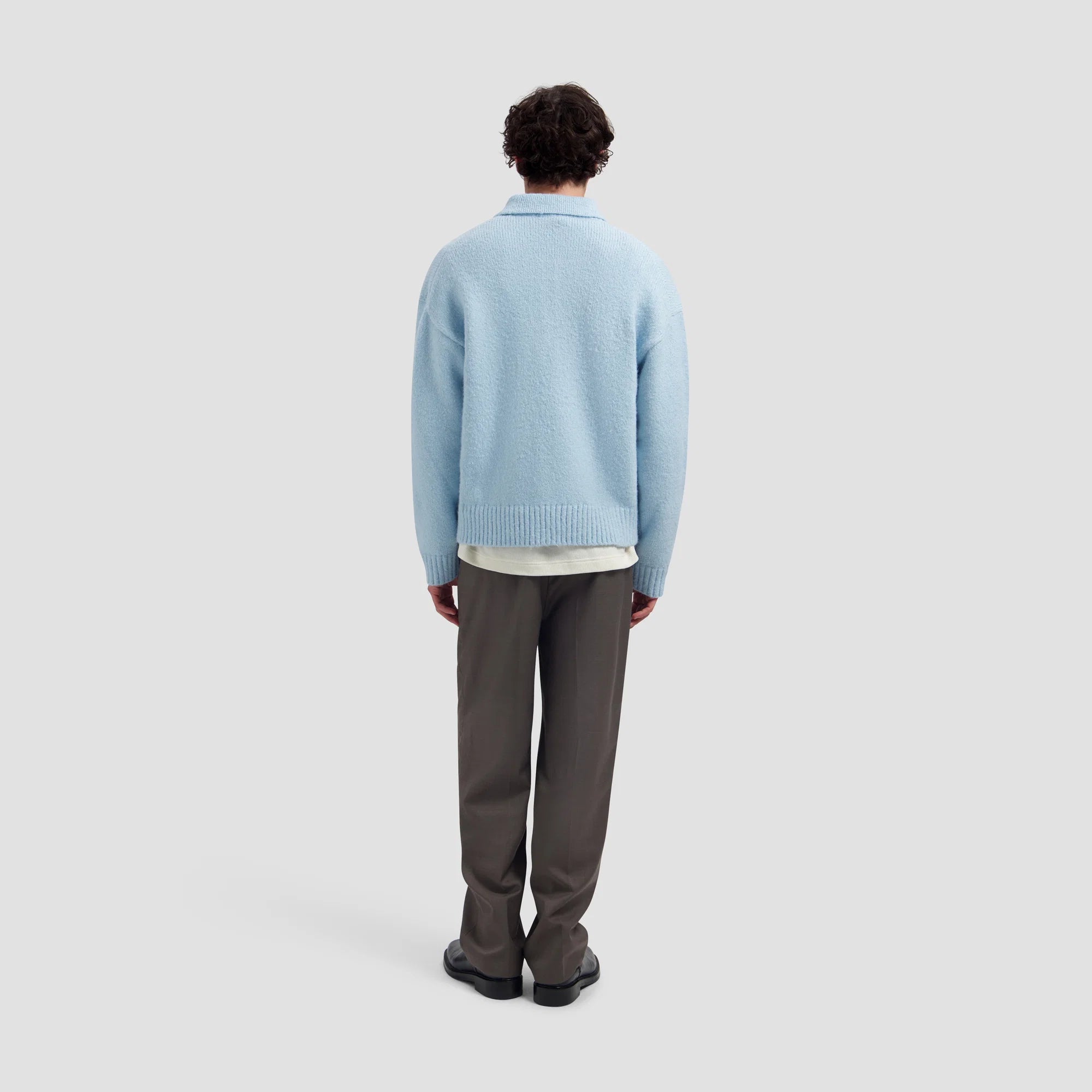 OLAF OVERSIZED KNITTED POLO - WINDSURFER