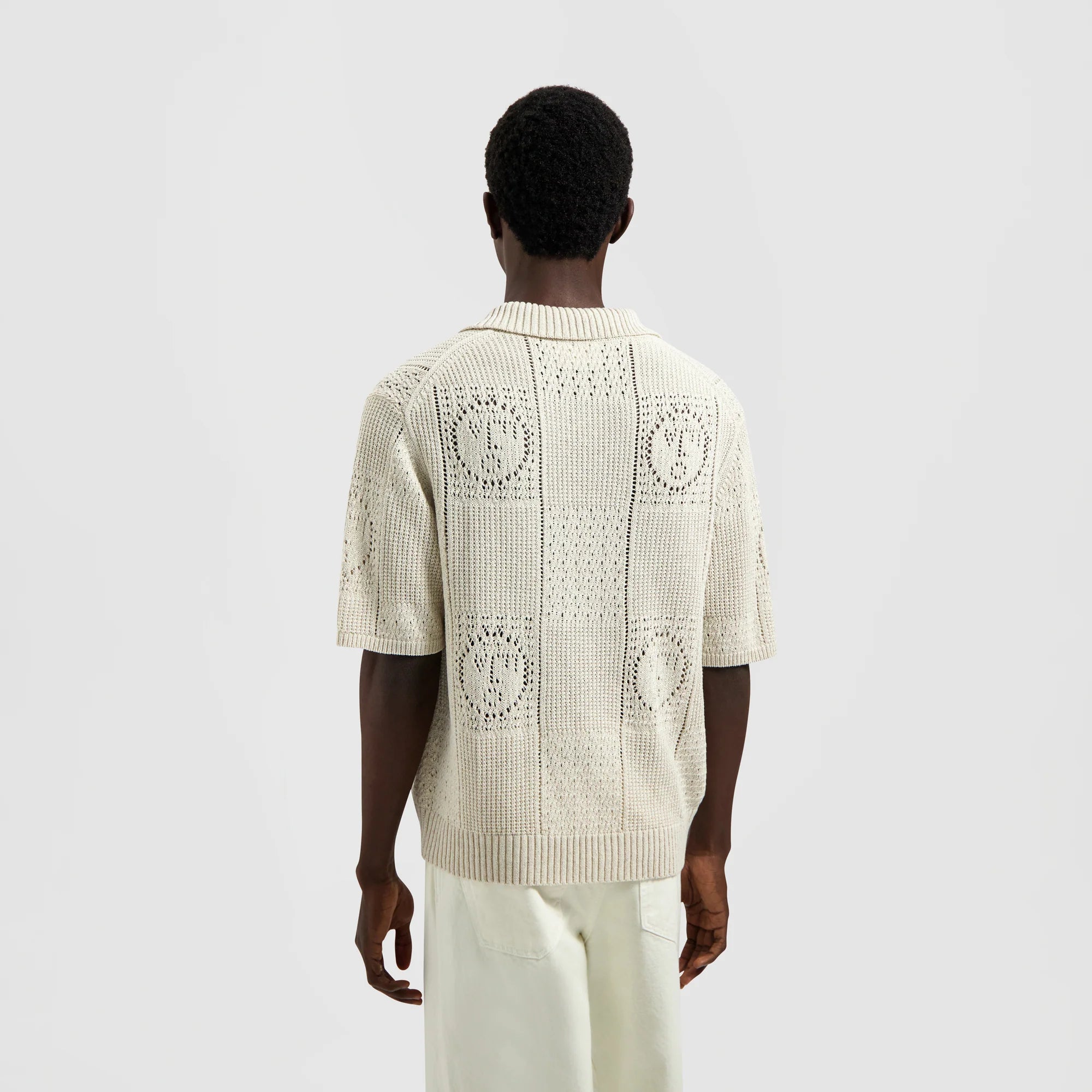 OLAF FACE LOGO KNIT POLO