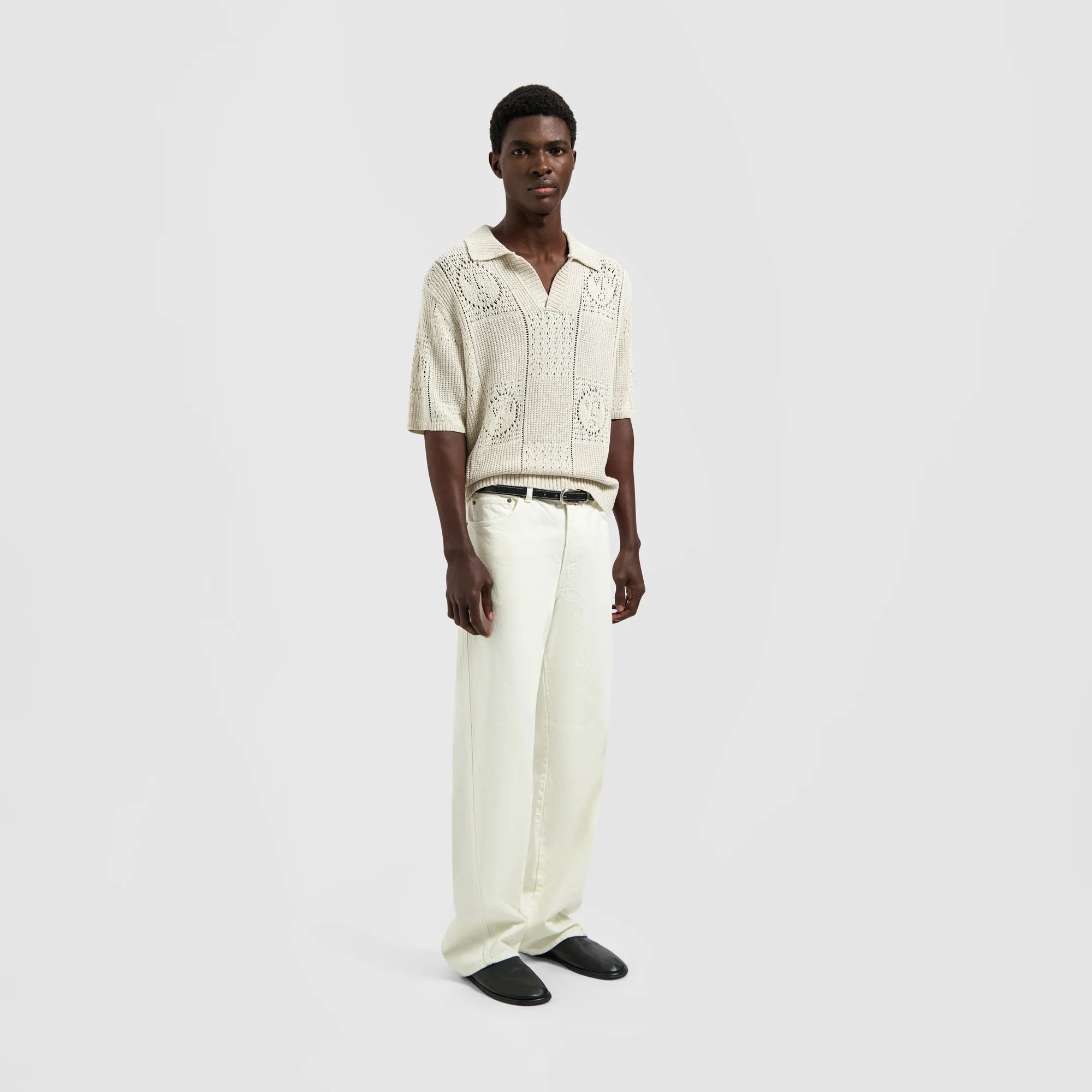 OLAF FACE LOGO KNIT POLO