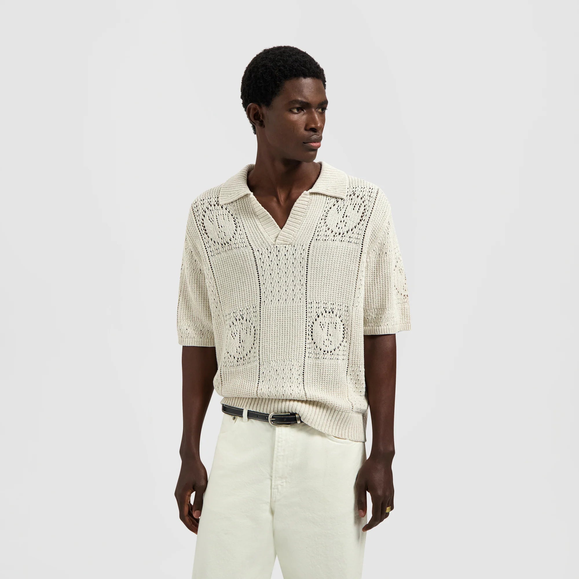 OLAF FACE LOGO KNIT POLO