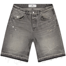 Afbeelding in Gallery-weergave laden, FEARLESS BLOOD DENIM SHORT Dark Grey Vintage