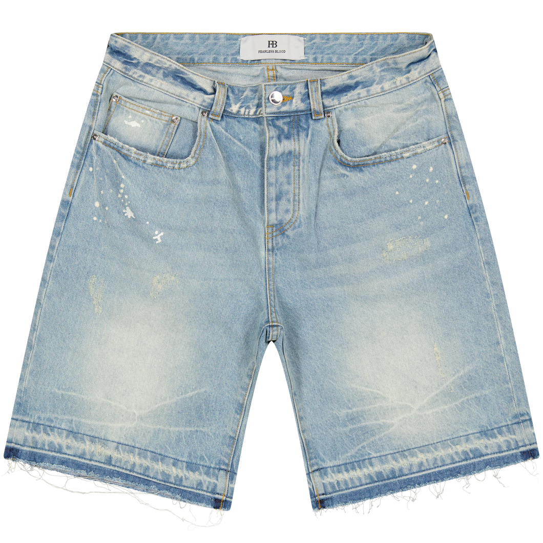 FEARLESS BLOOD DENIM SHORT Old Vintage