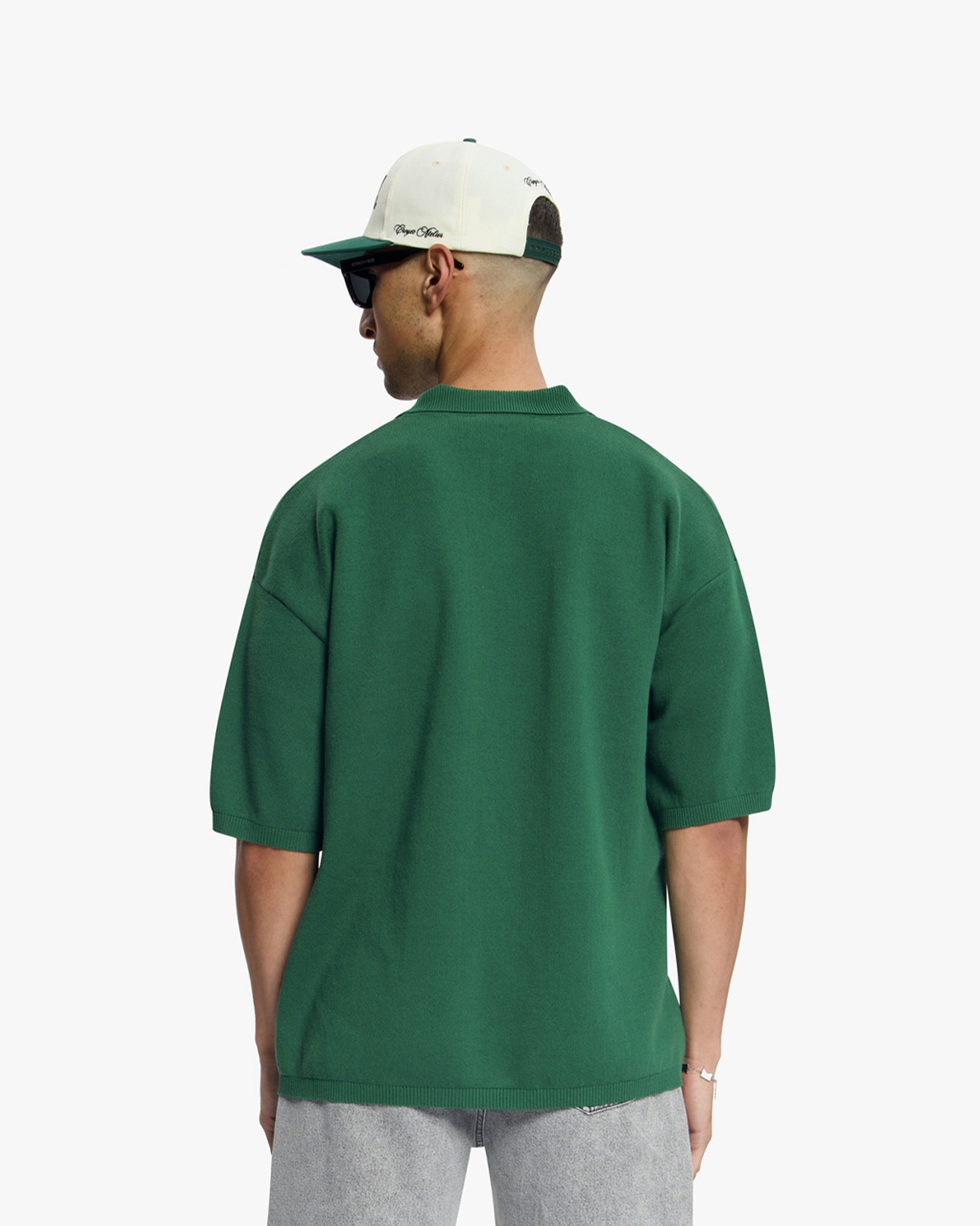 CROYEZ NOMBRE KNIT POLO Forest Green