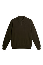 Afbeelding in Gallery-weergave laden, J.LINDEBERG KAI KNITTED MERINO POLO | FOREST GREEN MELANGE