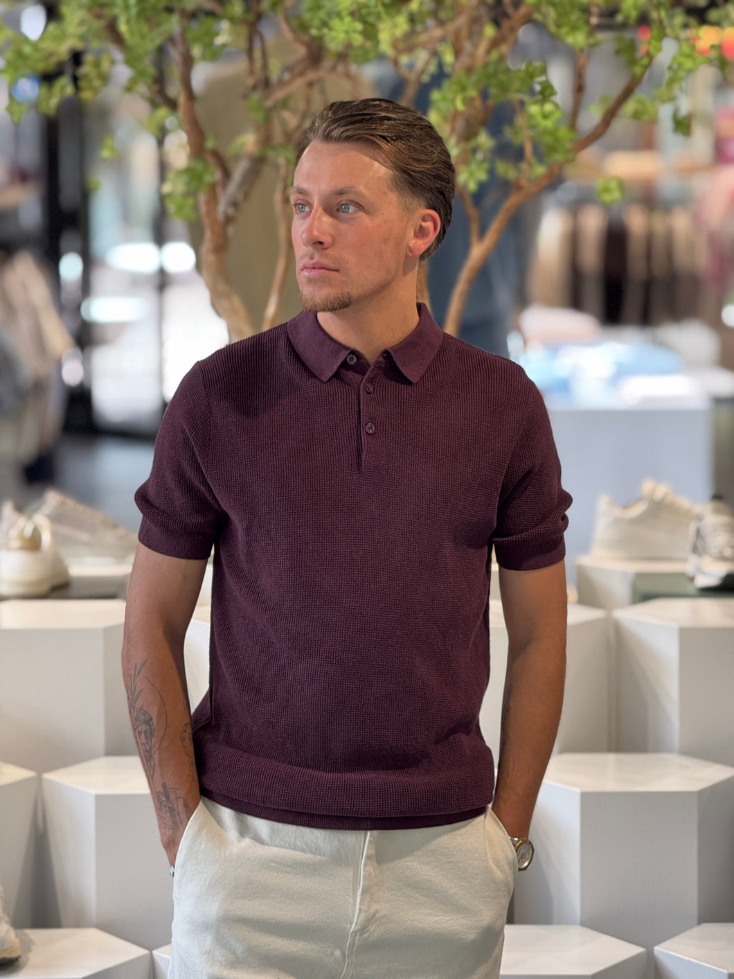 SAINT STEVE SIETSE Plum Melange