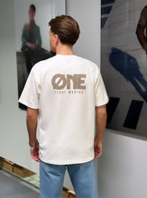 Afbeelding in Gallery-weergave laden, ØNE T-SHIRT OFF WHITE - PUFF LOGO FRONT/BACK