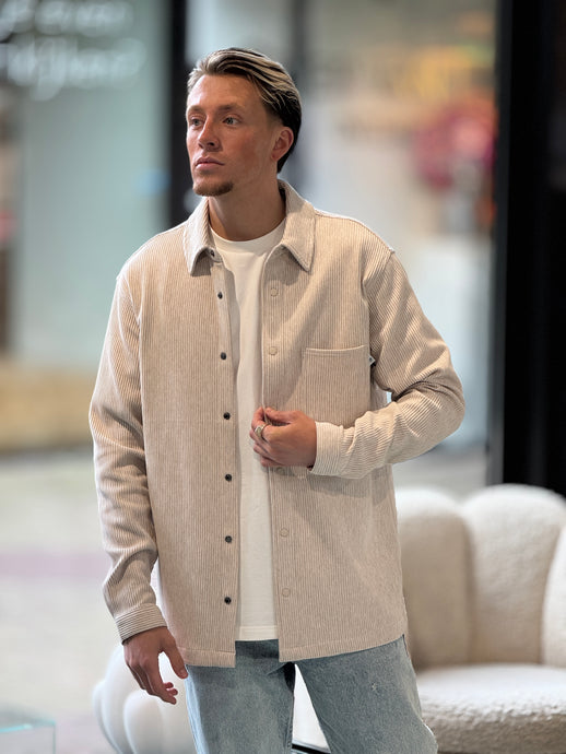 LAW OF THE SEA DRIP STRUCTURED JERSEY SHIRT Sand Melange