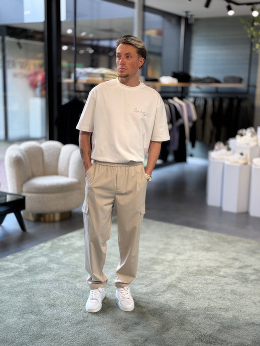 LAW OF THE SEA MERI MELANGE CARGO PANT Feather Grey
