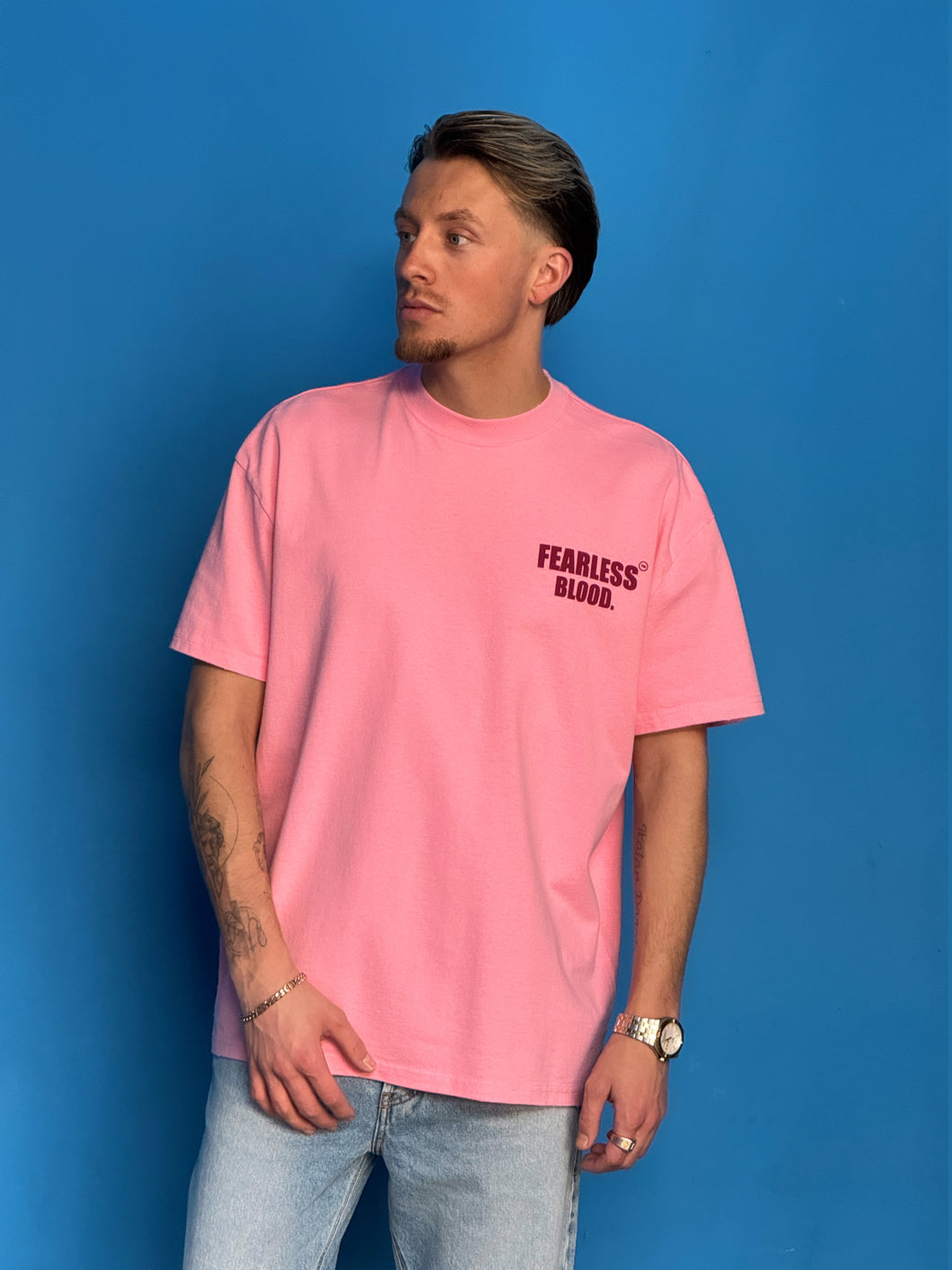 FEARLESS BLOOD LEADER CLUB TEE Fearless Deep Pink
