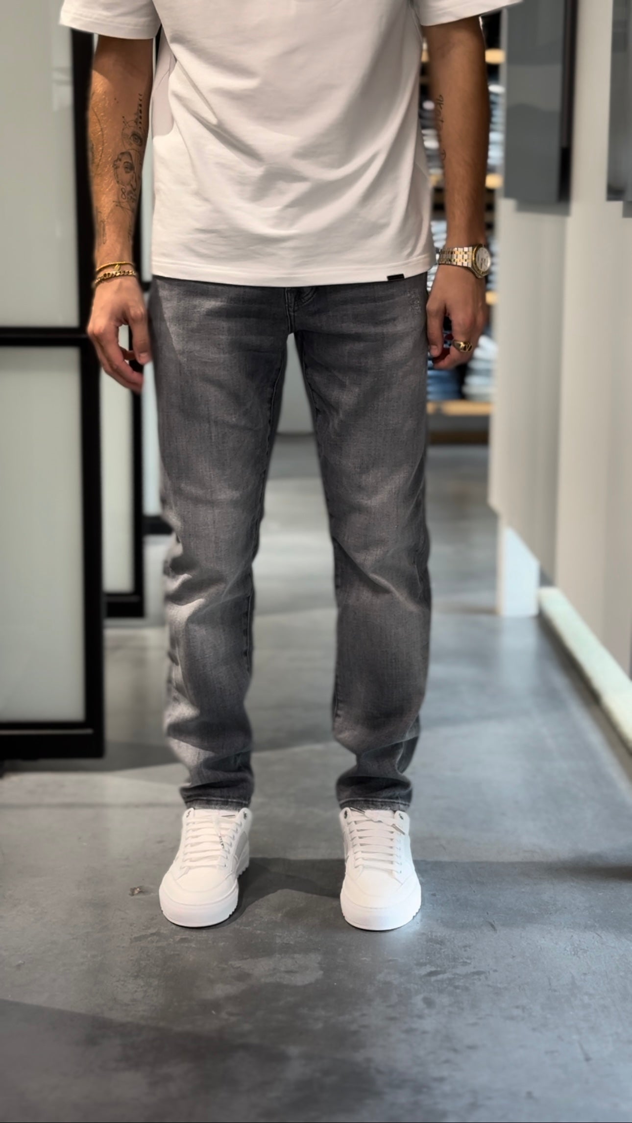 GOLDGARN U2 TAPERED FIT - Light Grey