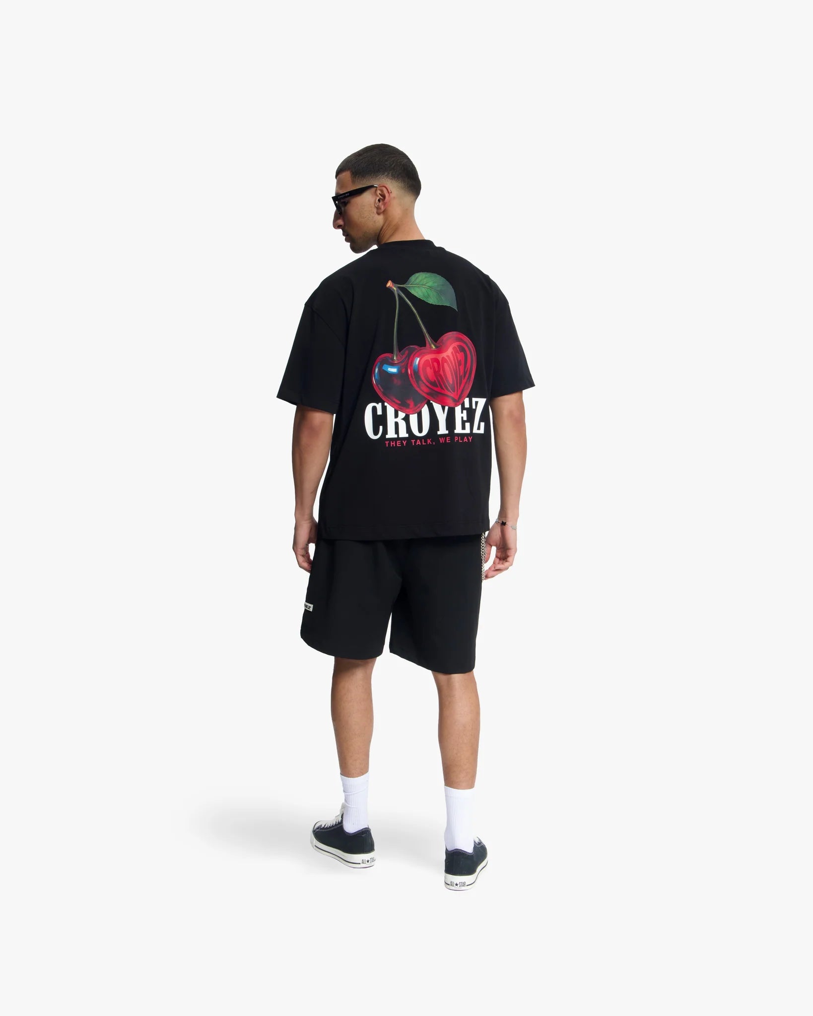 Croyez Cerise D'Amour T-Shirt | Zwart