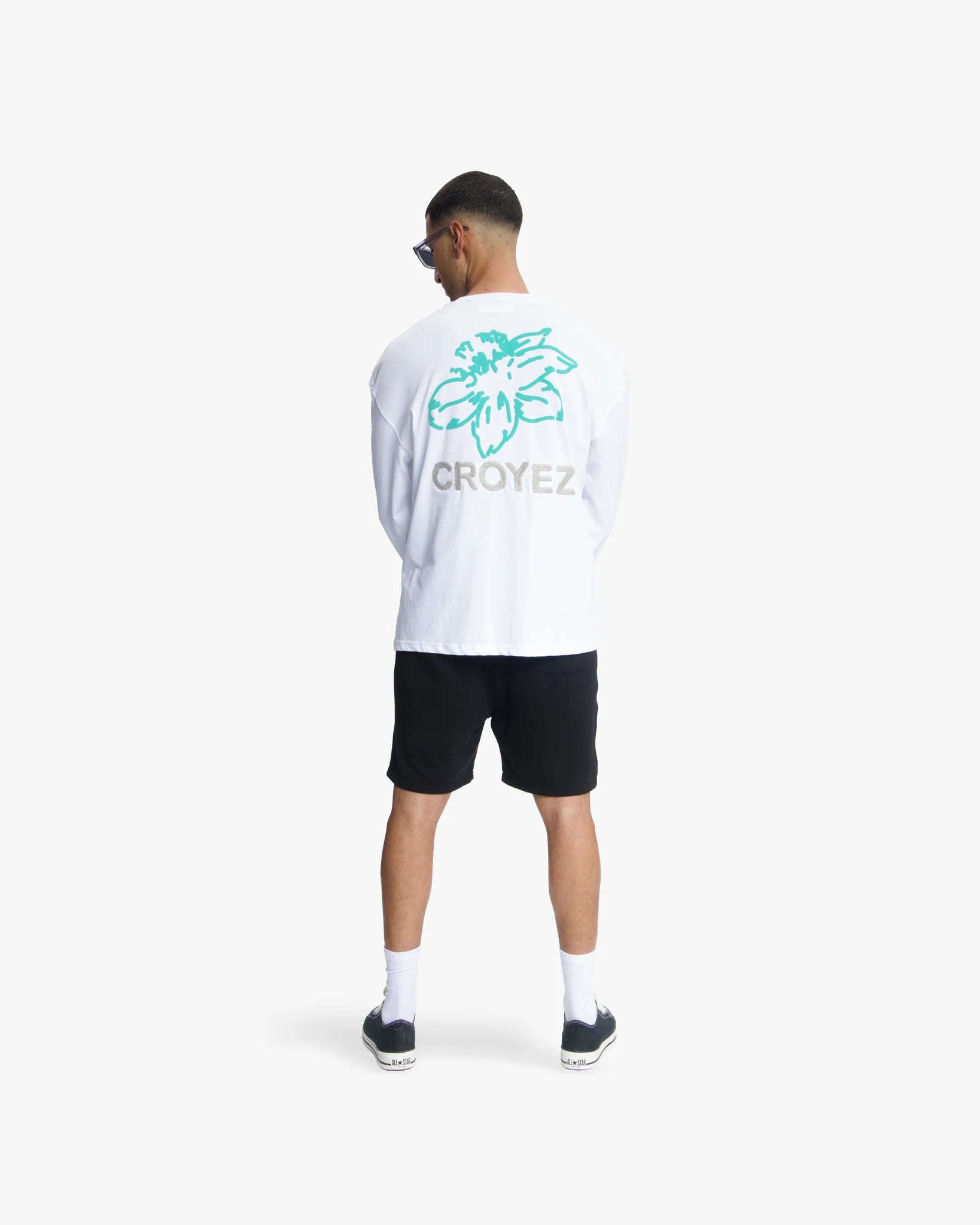 Croyez Gardener Longsleeve | White/Tiffany Blue