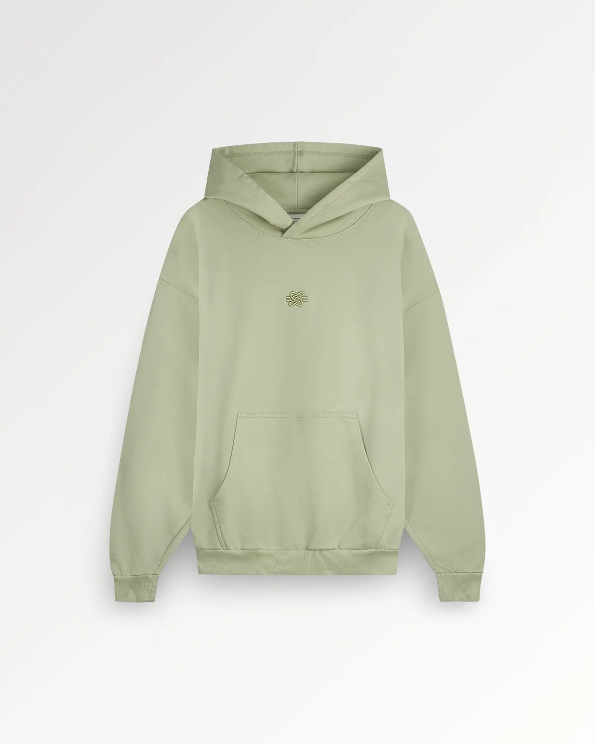 FILLING PIECES HOODIE BOXY EMBROIDERED Tea
