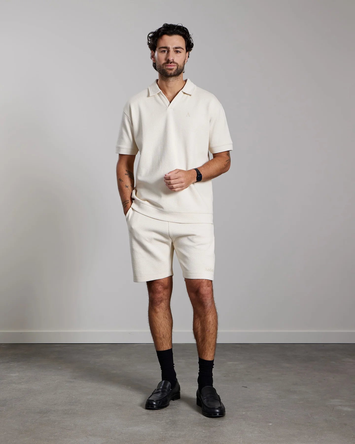 AEDEN DAMIR SHORTS | OFF-WHITE