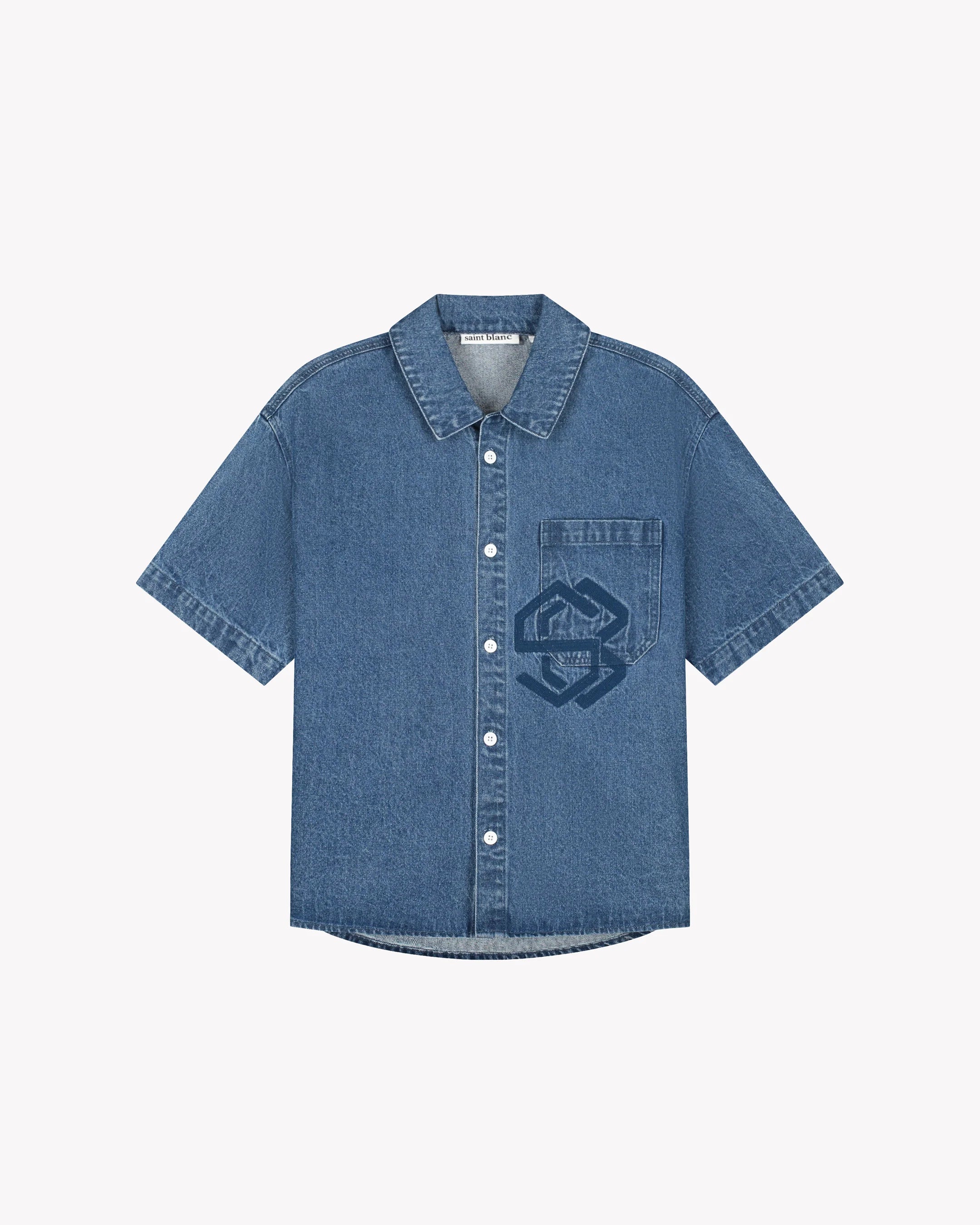 SAINT BLANC EDITOR DENIM SHIRT Blue