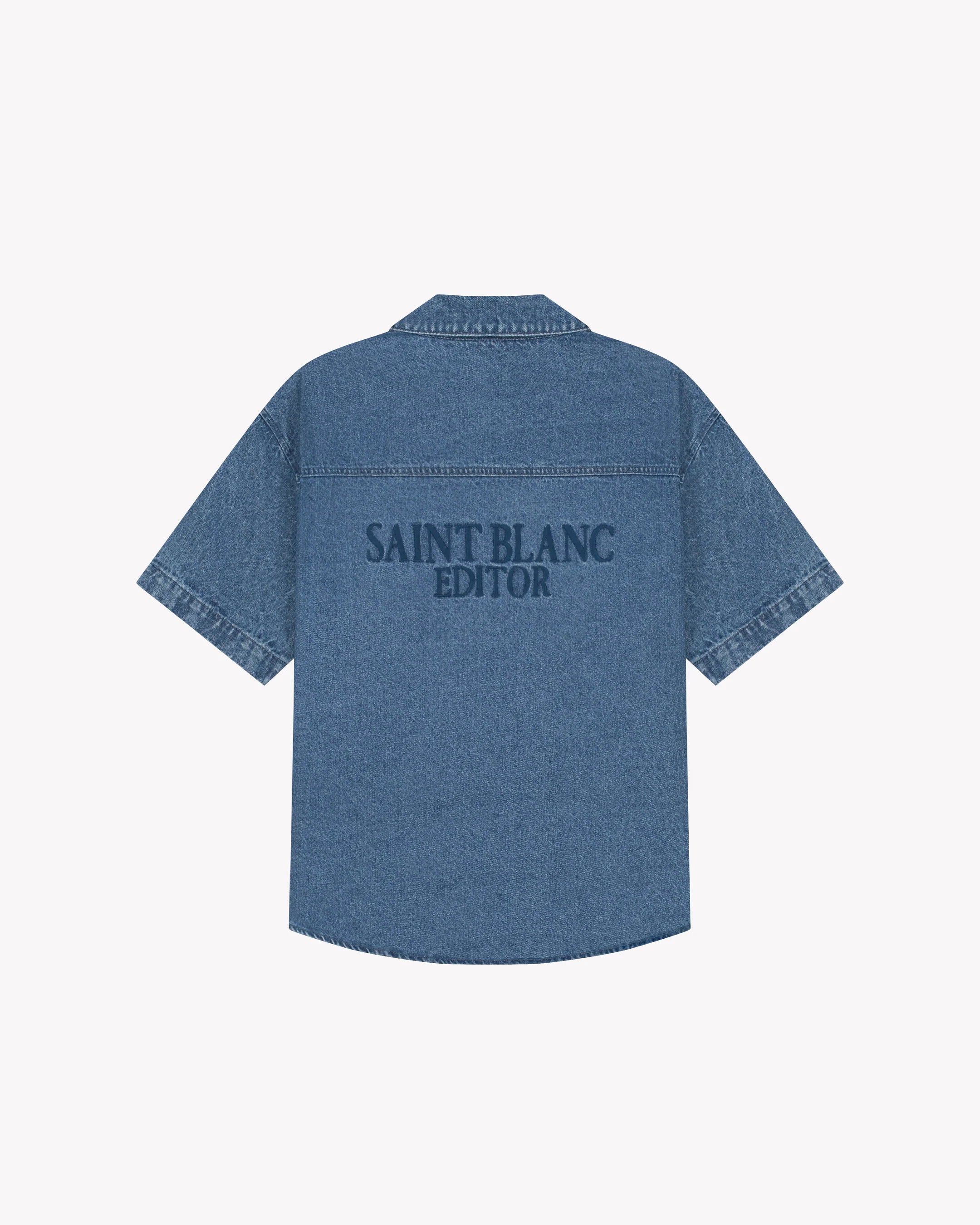 SAINT BLANC EDITOR DENIM SHIRT Blue