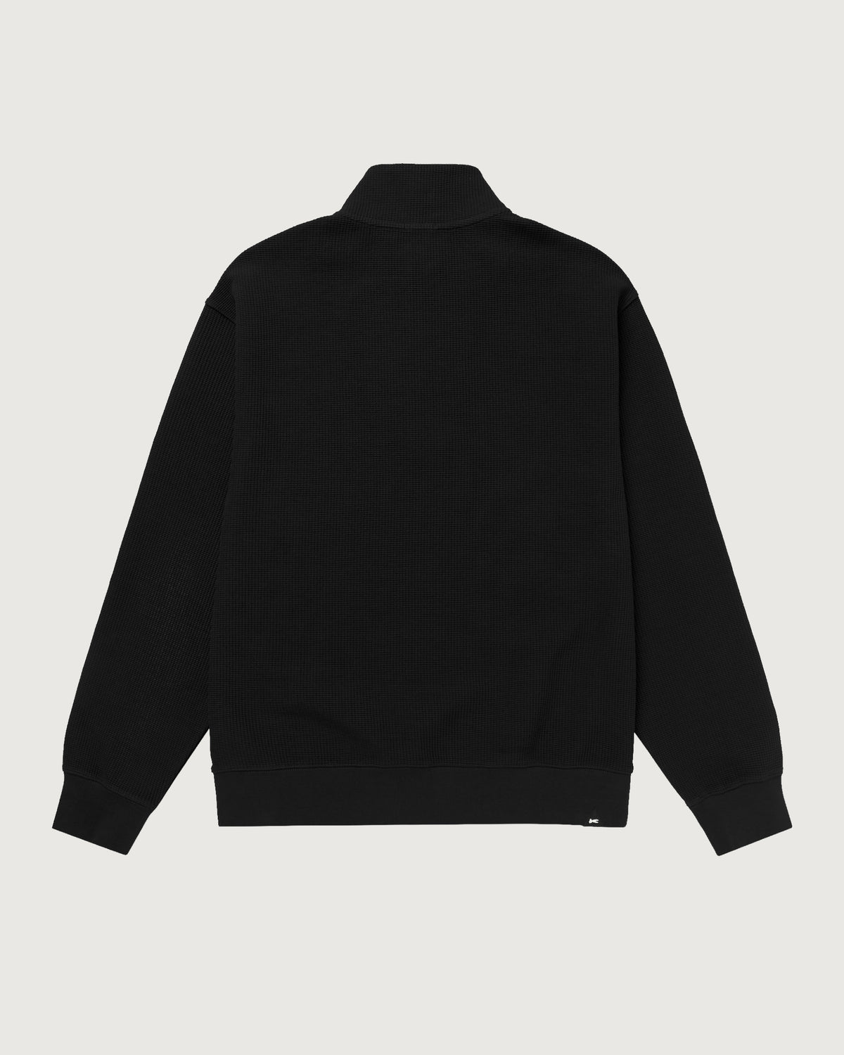 DENHAM SCISSOR ZIP WAFFLE KNIT Black