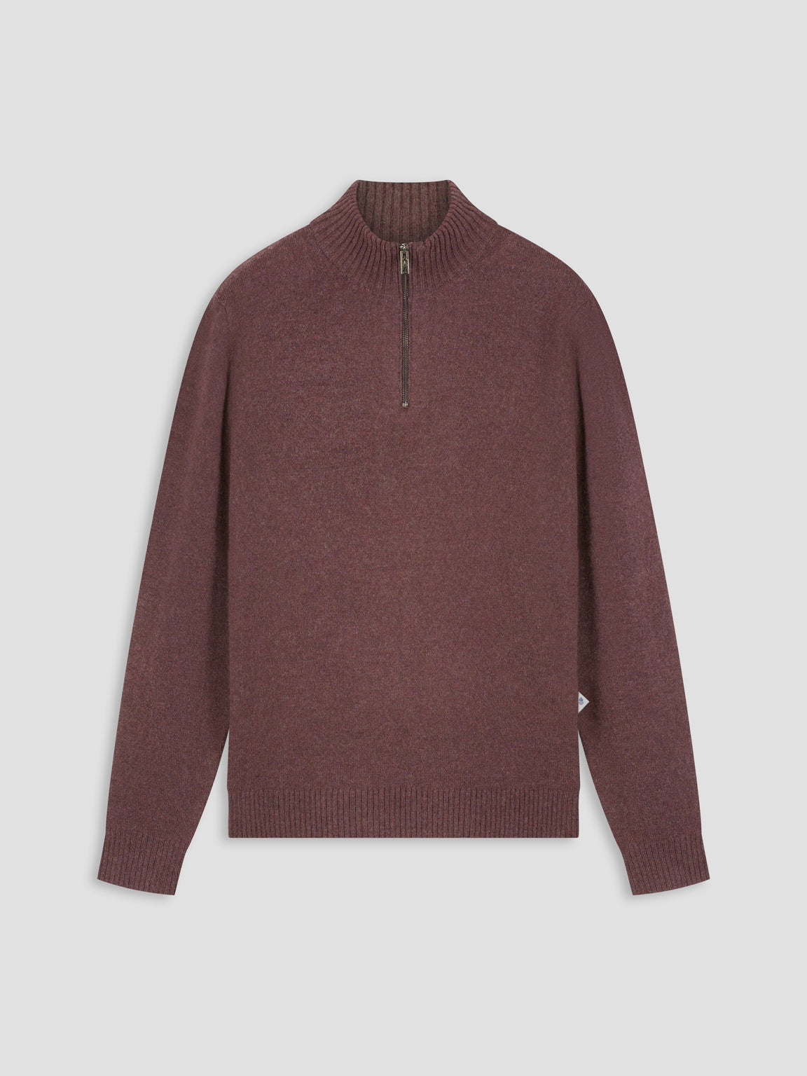 LAW OF THE SEA LAMAR KNITTED HALF ZIP Huckleberry