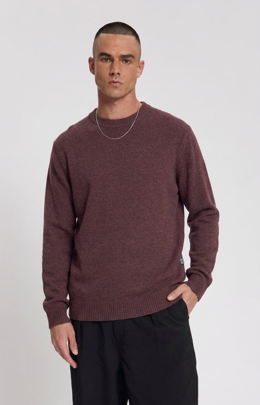 LAW OF THE SEA SYRINX KNITTED CREWNECK Huckleberry