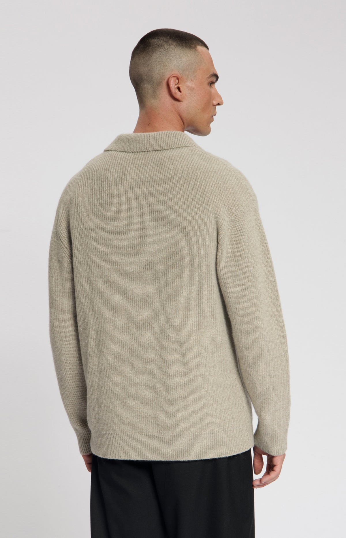 ARES KNITTED POLO Beige