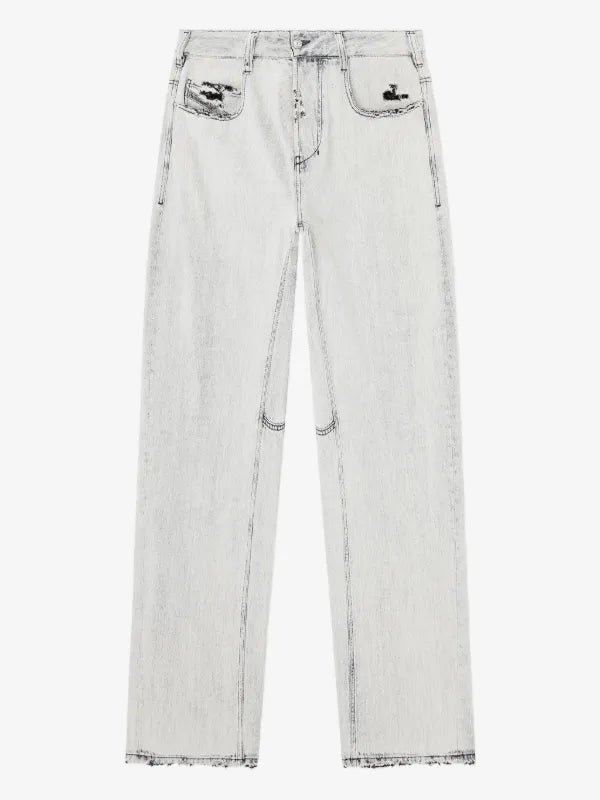 DIESEL RELAXED FIT MID WAIST D-ENIM-M