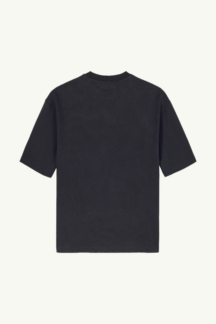 AMPÈRE August Interlock Tee in Pirate Black