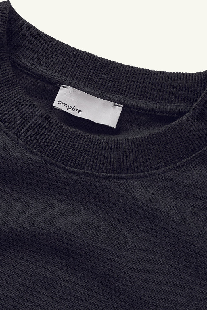 AMPÈRE August Interlock Tee in Pirate Black