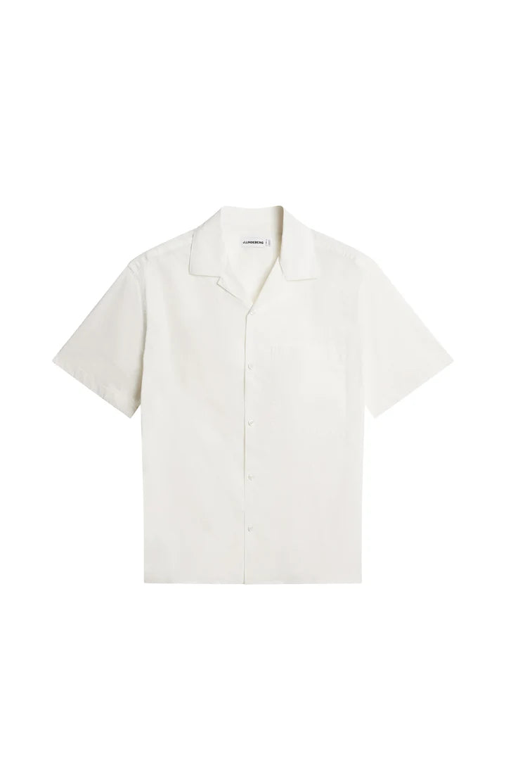 J.LINDEBERG Ellis Cotton Resort Shirt White
