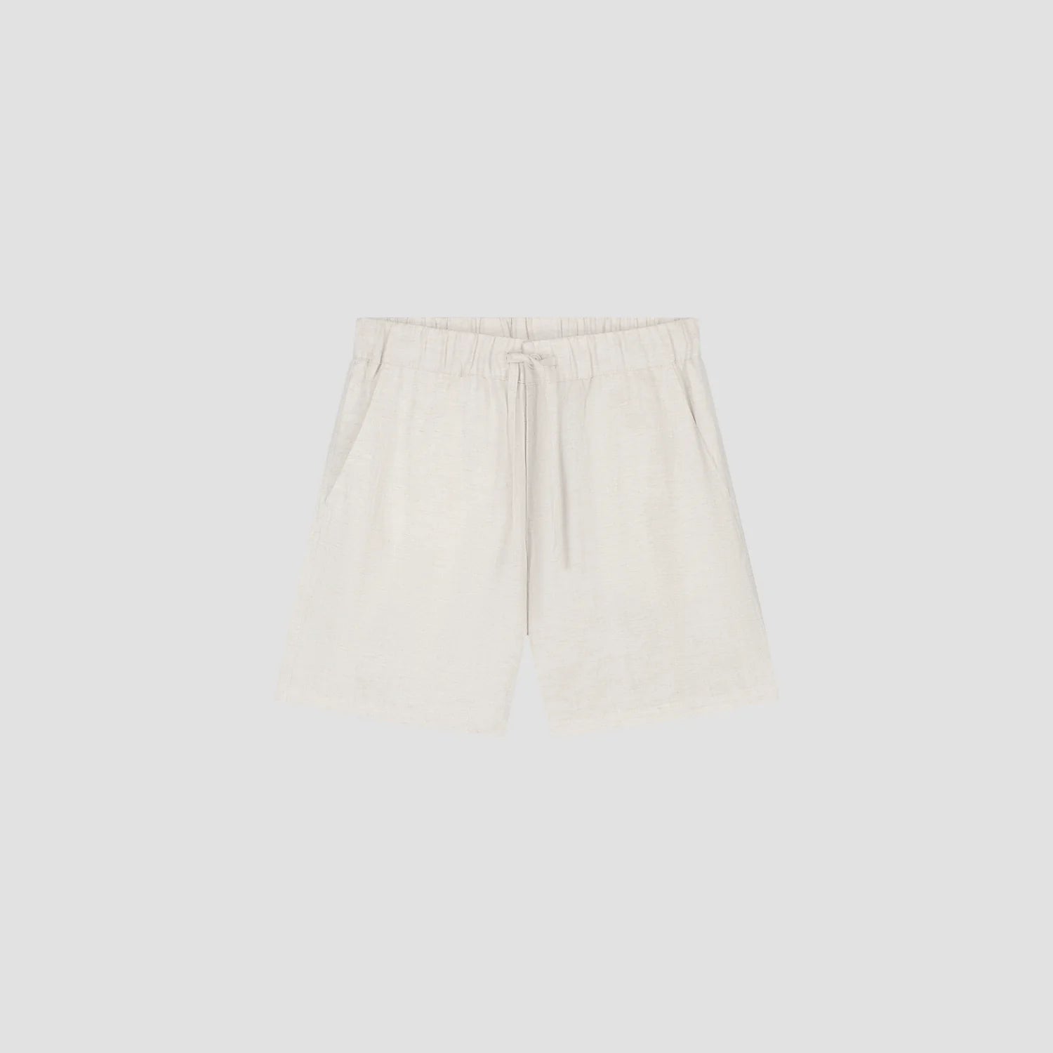 OLAF LINEN BLEND SHORT - OFF WHITE