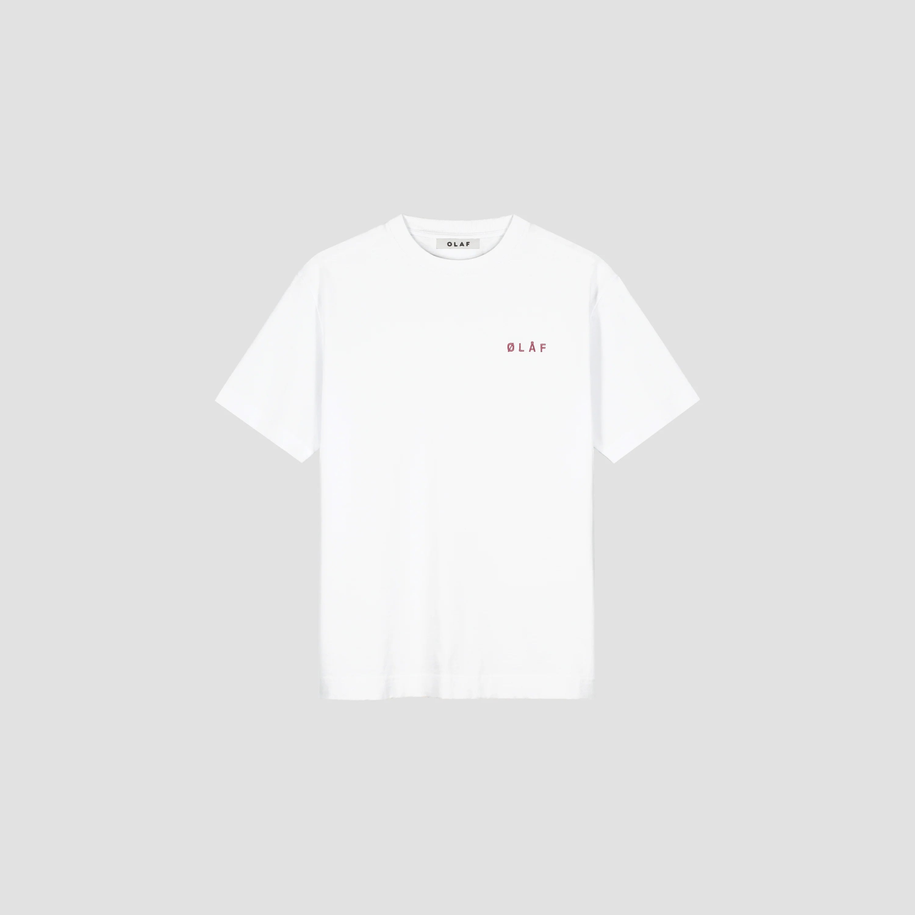 OLAF BRUSHSTROKE GRAPHIC BOXY TEE - OPTICAL WHITE