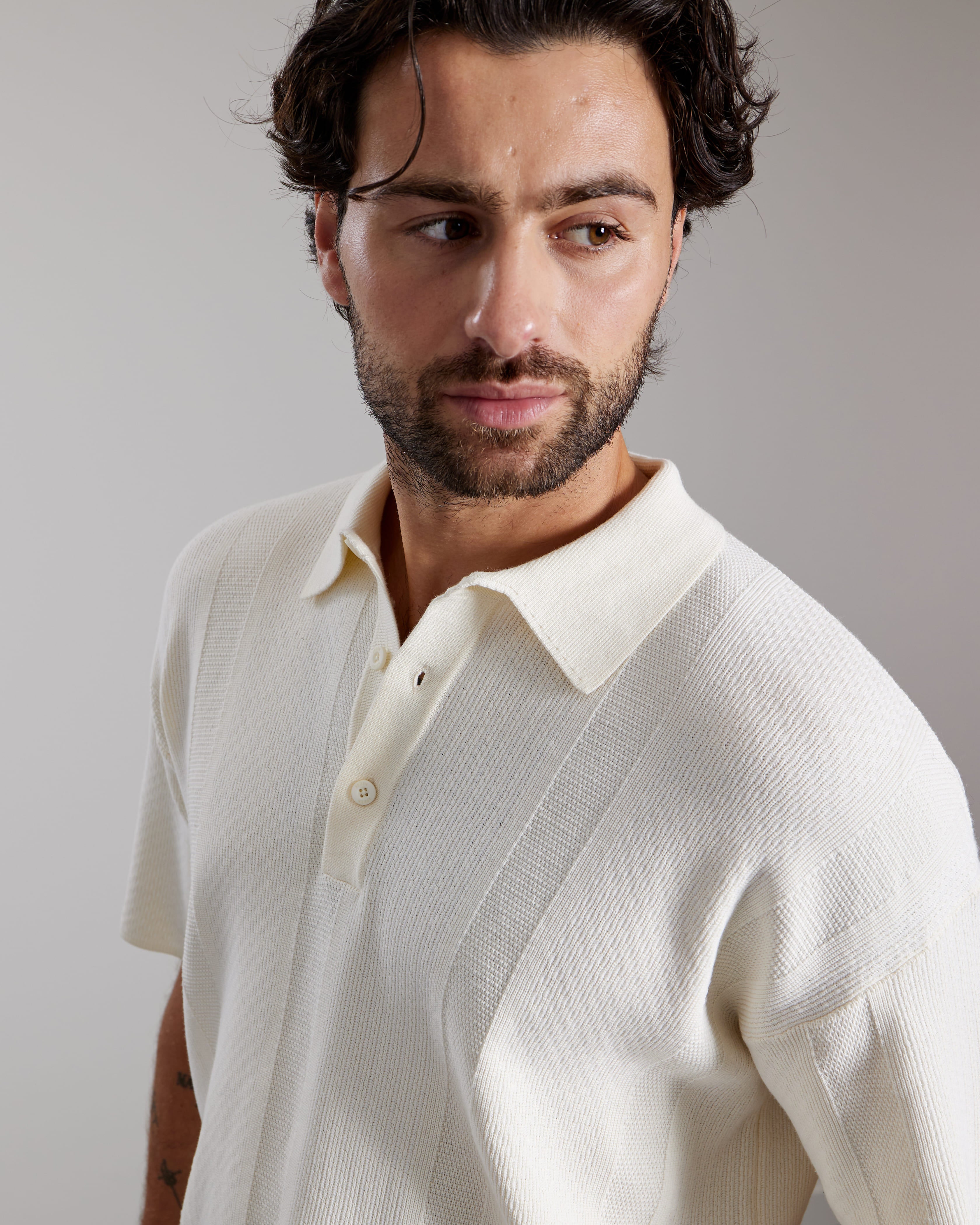 AEDEN RICO POLO Off White